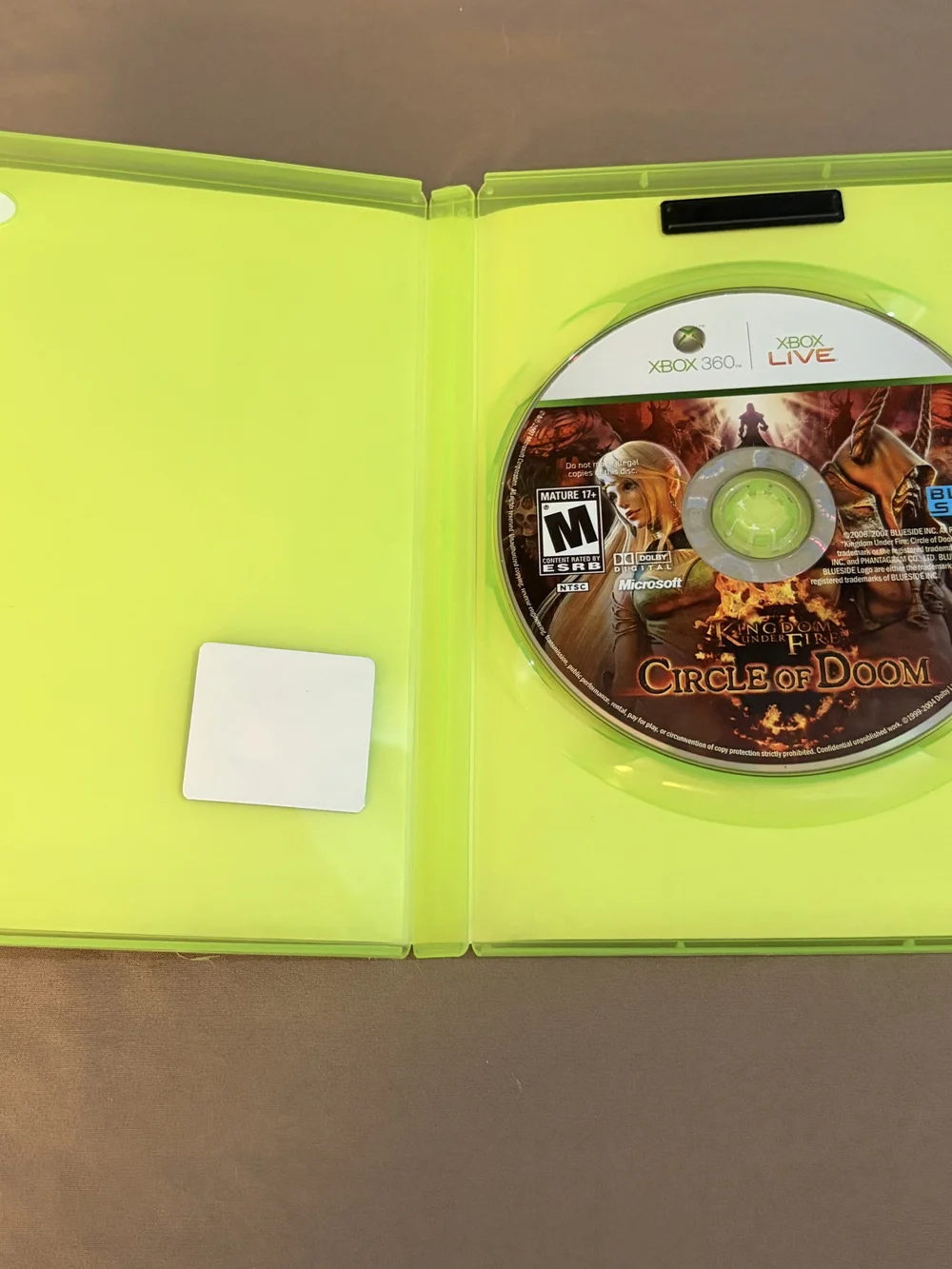 - Kingdom Under Fire: Circle of Doom Xbox 360